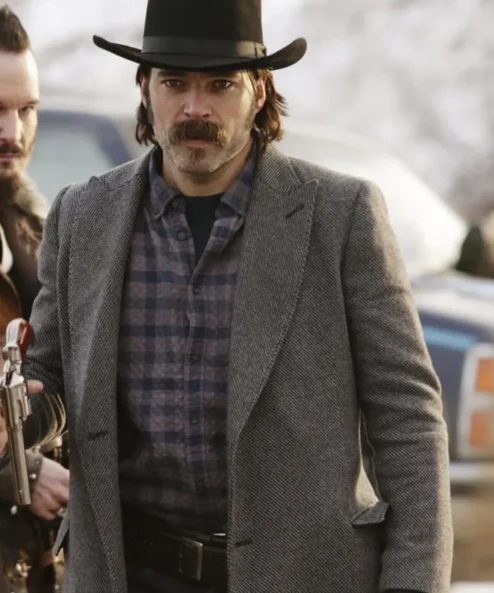 Wynonna Earp Doc Holliday Grey Wool Coat