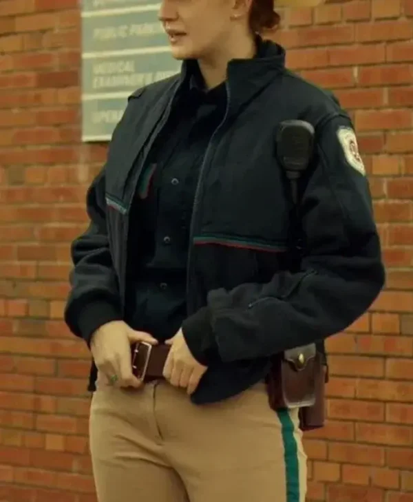 Wynonna Earp Katherine Barrell Black Bomber Jacket