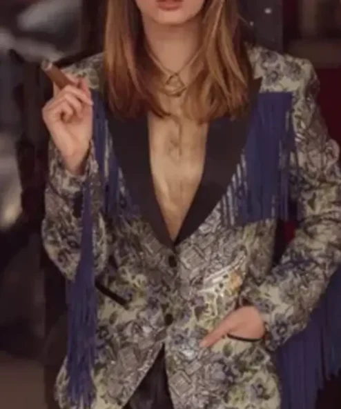 Wynonna Earp Katherine Barrell Fringe Blazer Jacket