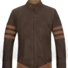 X Men Wolverine Leather Jacket Brown