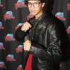 Xolo Mariduena Cobra Kai Planet Hollywood Black Leather Jacket
