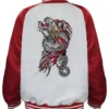 Yakuza Like a Dragon Game The Dragon of Dojima Red & White Bomber Jacket 3