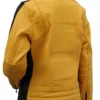 Yellow Bride Leather Biker Jacket