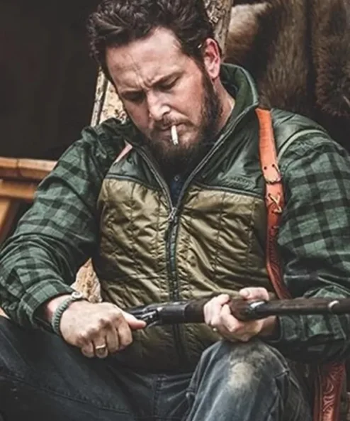 Yellowstone Cole Hauser Green Quilted Parachute Vest