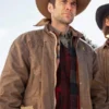 Yellowstone Jamie Dutton Tan Brown Cotton Jacket