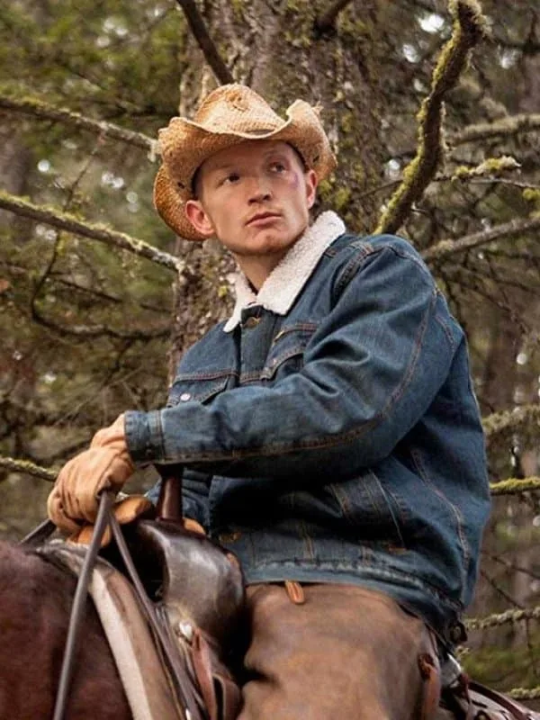 Yellowstone Jimmy Hurdstrom Blue Denim Fur Jacket