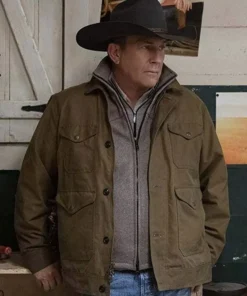 Yellowstone Kevin Costner Cotton Brown Jacket