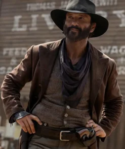 Yellowstone Origin 1883 Tim McGraw Brown Trench Coat