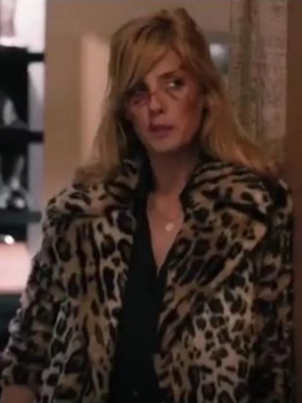 Yellowstone S02 Beth Dutton Leopard Print Fur Coat