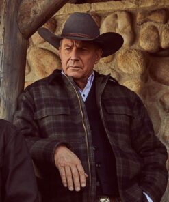 Yellowstone S02 Kevin Costner Plaid Jacket