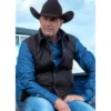 Yellowstone S05 John Dutton Black Puffer Vest