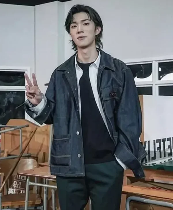 Yoon Gwi Nam All of Us Are Dead Blue Denim Jacket