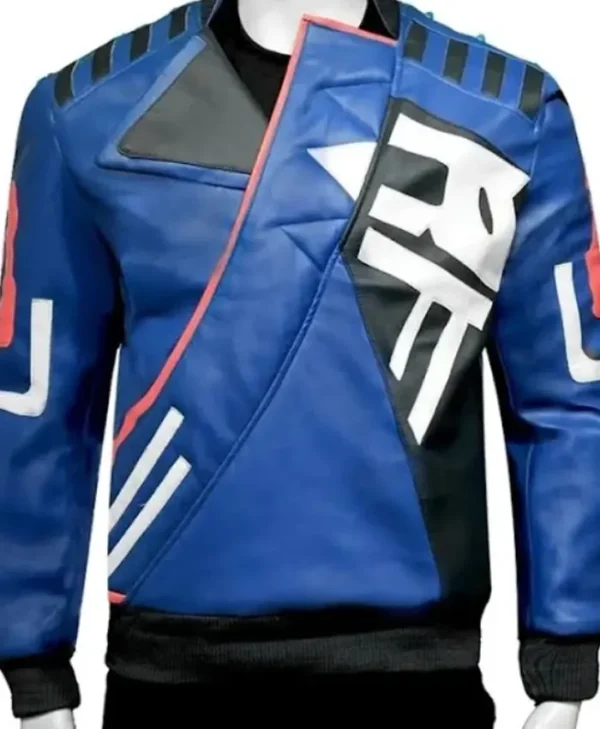 Yoru Valorant Leather Blue Jacket