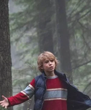 Young Adam The Adam Project Blue Parachute Vest Front look