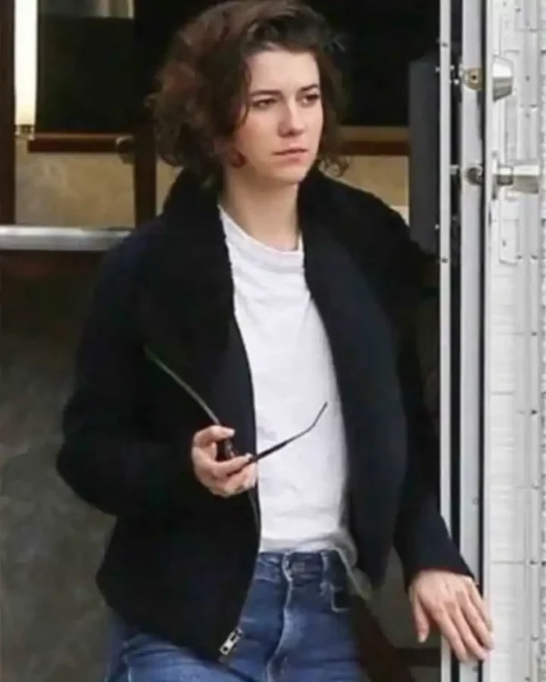 Young Rock Karen Black Wool Fabric Jacket
