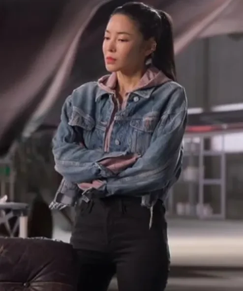 Yun Jee Kim Lift 2024 Blue Denim Jacket