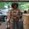 Yvonne Orji Vacation Friends Brown Checkered Coat