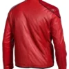 Zachary Levi Shazam Billy Batson Costume Leather Jacket back look