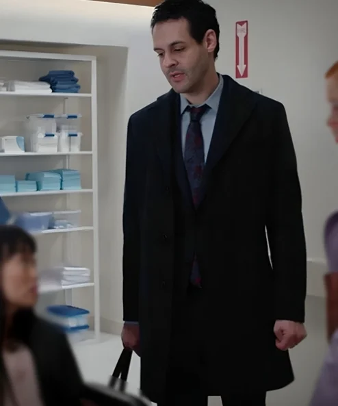 Zoeys Extraordinary Playlist Andrew Leeds Black Wool Coat