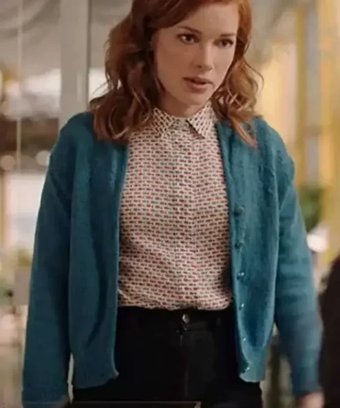 Zoeys Extraordinary Playlist Jane Levy Blue Wool Jacket
