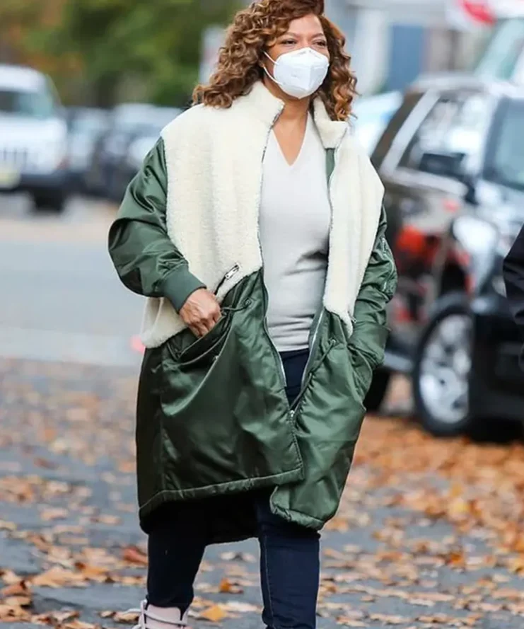 american-rapper-queen-latifah-the-equalizer-green-and-white-coat