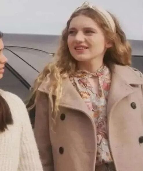 Emma Bass The Great Turkey Town Miracle 2023 Beige Coat