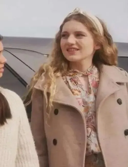 Emma Bass The Great Turkey Town Miracle 2023 Beige Coat