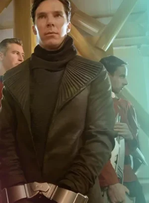 star trek into darkness khan noonien leather coat mens