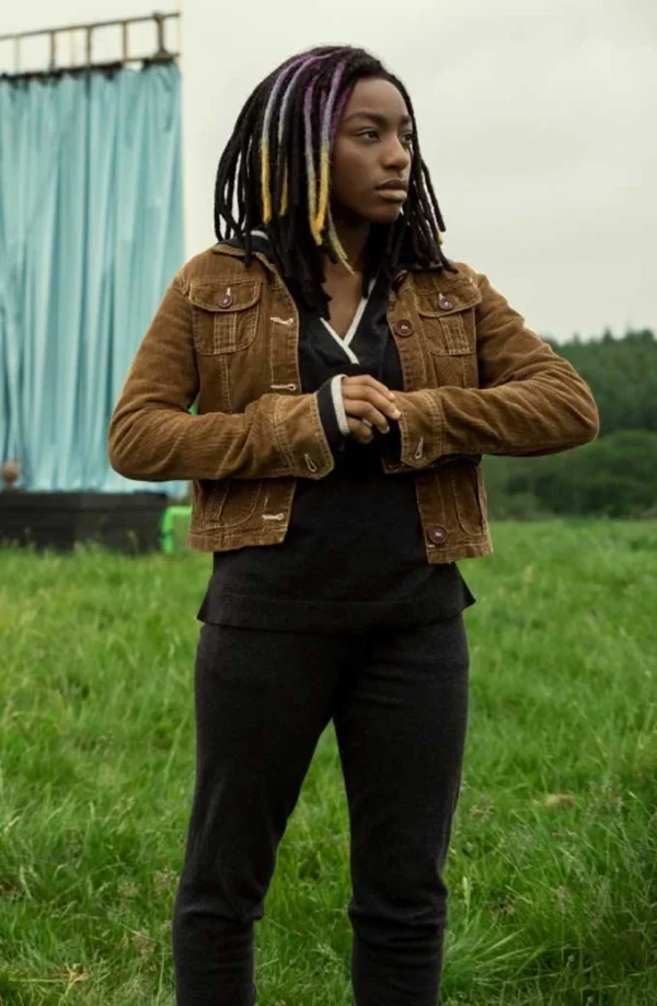 The Sandman Death Cropped Trucker Brown Jacket