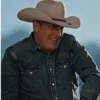 yellowstone season 04 john dutton denim shirt scaled 1