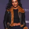 10 Lives 2024 Simone Ashley Shearling Jacket
