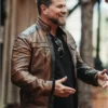 72 Hours Alexander Kane Brown Leather Jacket