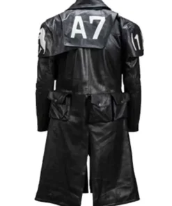 A7 New Vegas NCR Ranger Duster Black Trench Coat Back