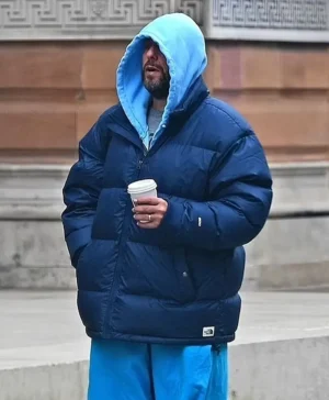 Adam Sandler Blue Puffer Jacket