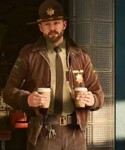 Alan Wake 2 Tim Breaker Shearling Jacket