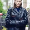 Alexa Chung Leather Coat