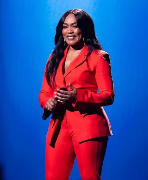 Angela Bassett Red Blazer