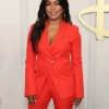 Angela Bassett Red Blazer side
