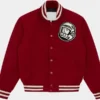 Astro BBC Burgundy Varsity Jacket