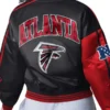 Atlanta Falcons Zone Blitz Red and Black Jacket Back