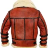 Aviator-Sheepskin-RAF-Mens-B6-Waxed-Leather-Jacket