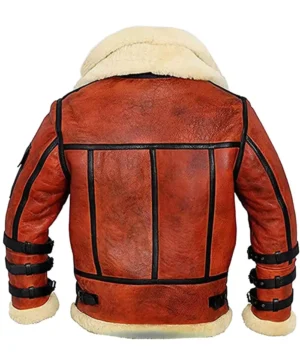 Aviator-Sheepskin-RAF-Mens-B6-Waxed-Leather-Jacket