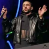 Bad Bunny Coachella Valley Music and Arts Festival Leather Jacket