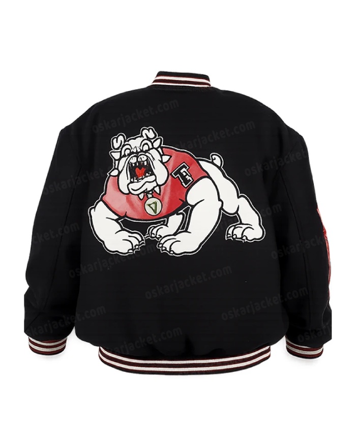 Fresno State Bulldogs Swingman Varsity Jacket - Black