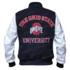 Black Ohio State Varsity Jacket Back