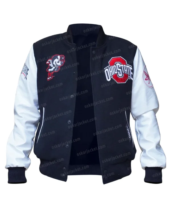 Black Ohio State Varsity Jacket Main