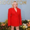 Bridgerton's Nicola Coughlan Red Blazer Side