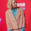 Cate Blanchett Red Striped Blazer Side