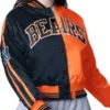 Chicago Bears Zone Blitz Navy and Orange Jacket