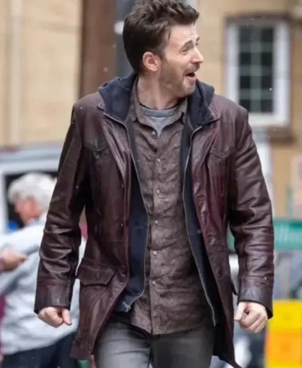 Chris Evans Red One Brown Jacket